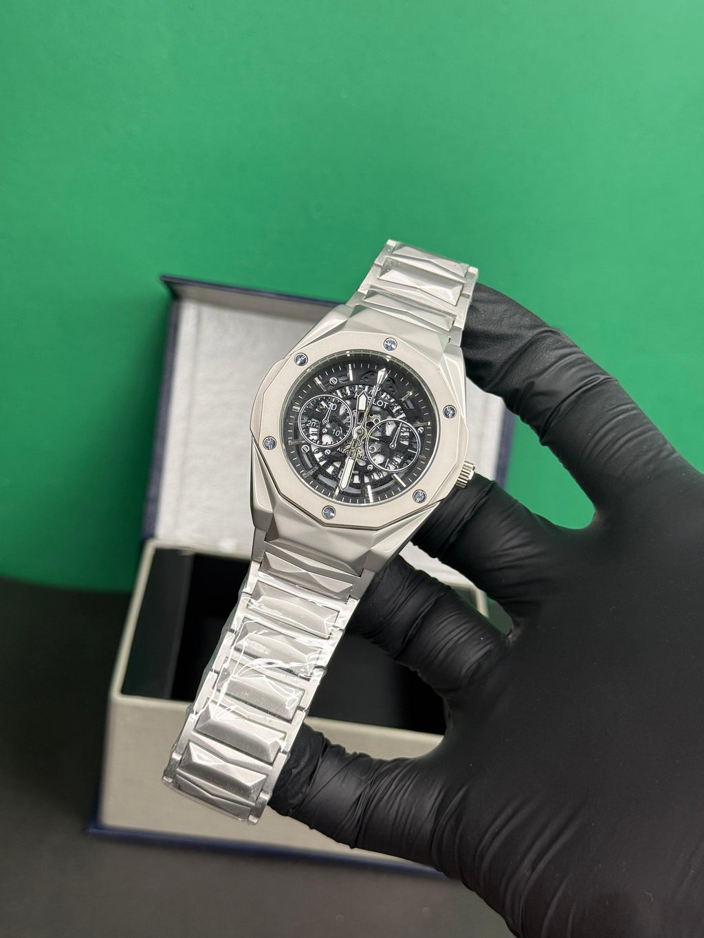 Diamond Cut watch - BLACK DIAL