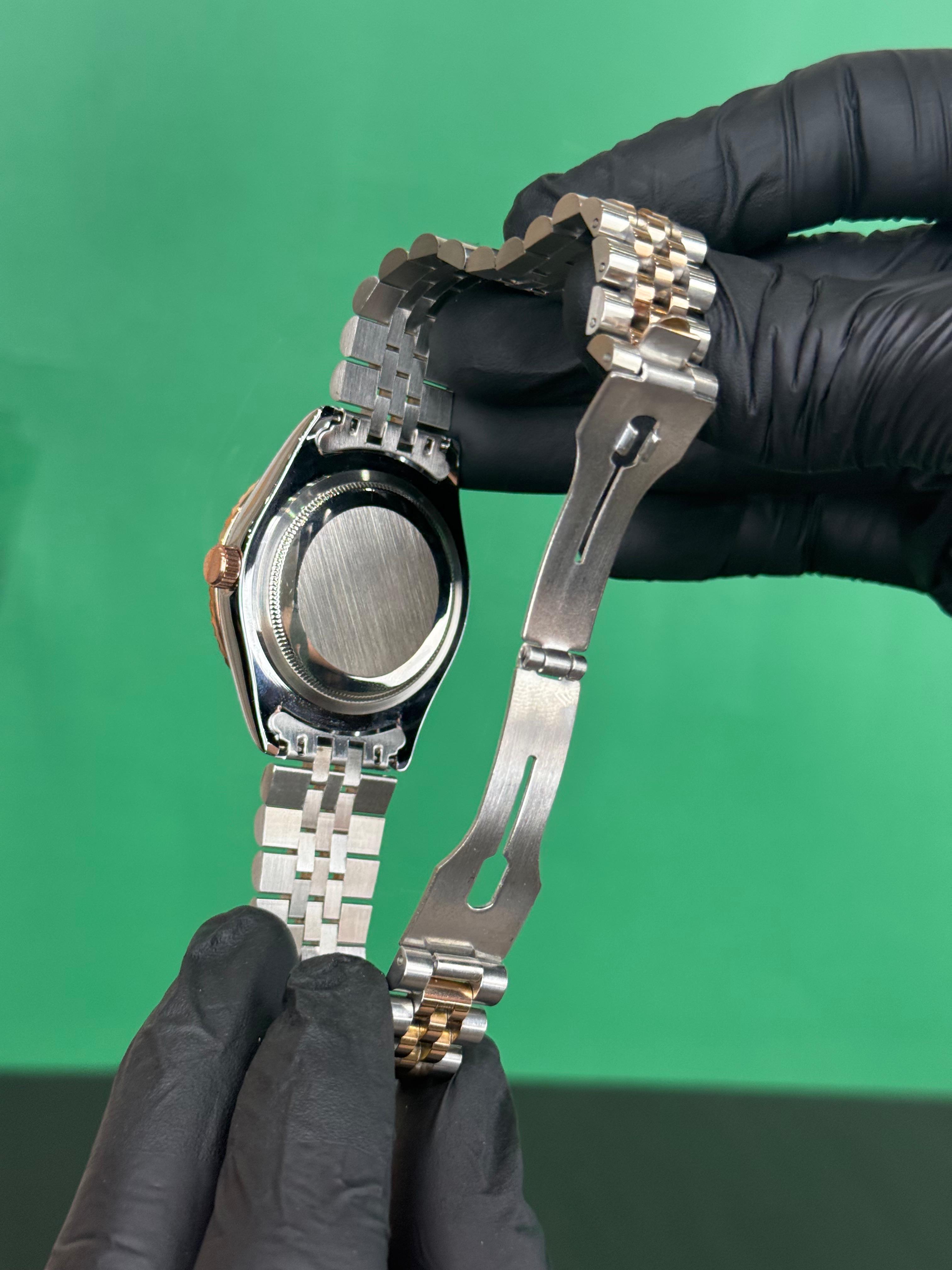 ROLEX -Diamond Dial Luxury Watch – Brown Dial Jubilee Edition