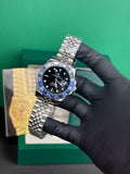 Rolex-GMT Master II ( BLUE AND BLACK DIAL )