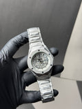 HUBLOT WATCH DIAMOND CUT|WHITE DIAL|