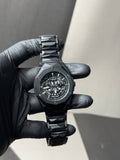 HUBLOT WATCH DIAMOND CUT -FULL BLACK